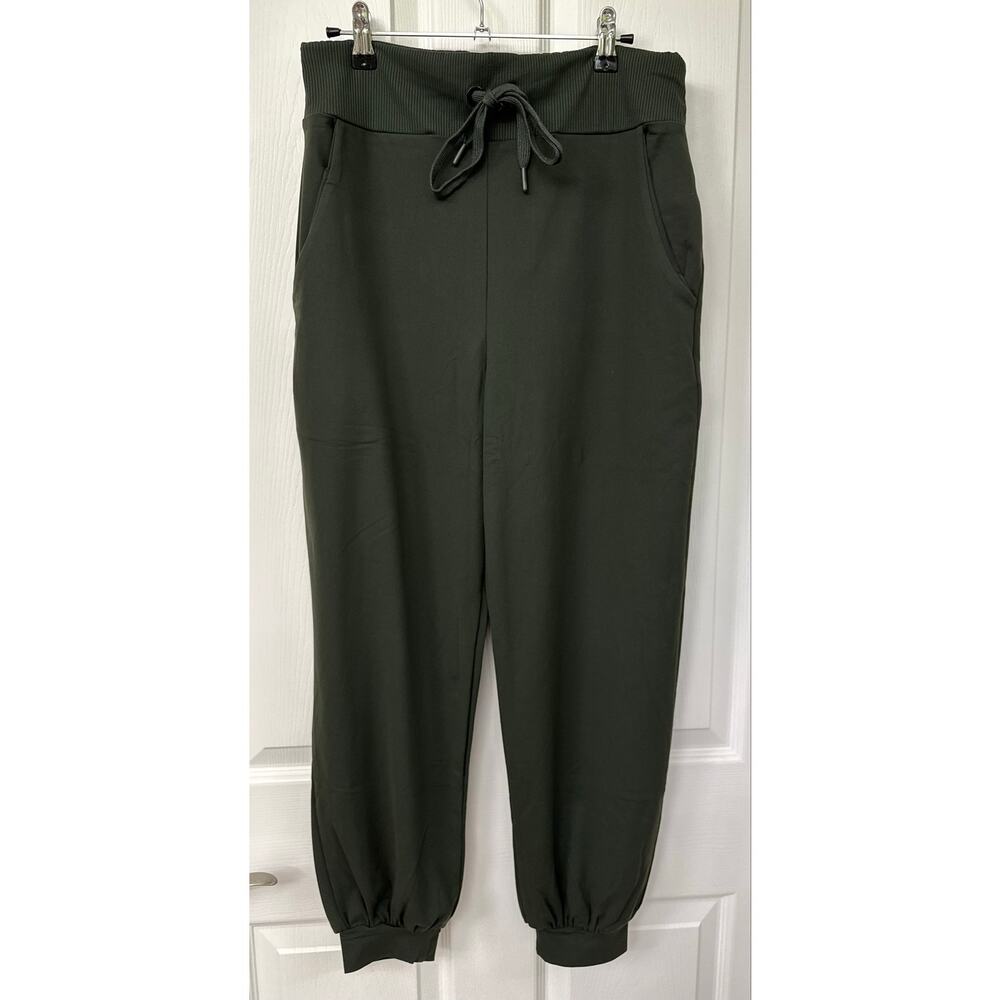 Susana Monaco joggers small forest emerald green NWT $168 drawstring waist cozy
